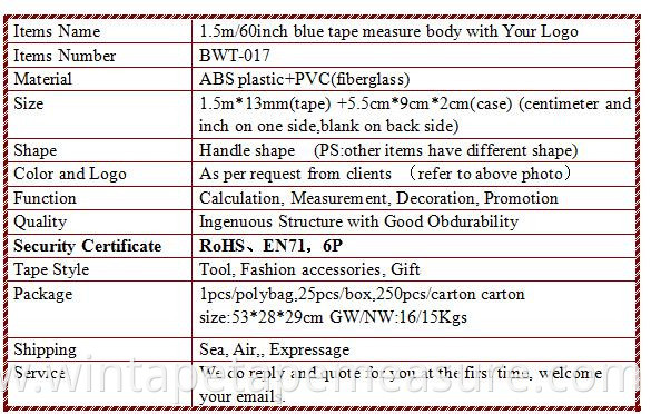 Customized BMI Tape Measure For Souvenir For World Food Programme